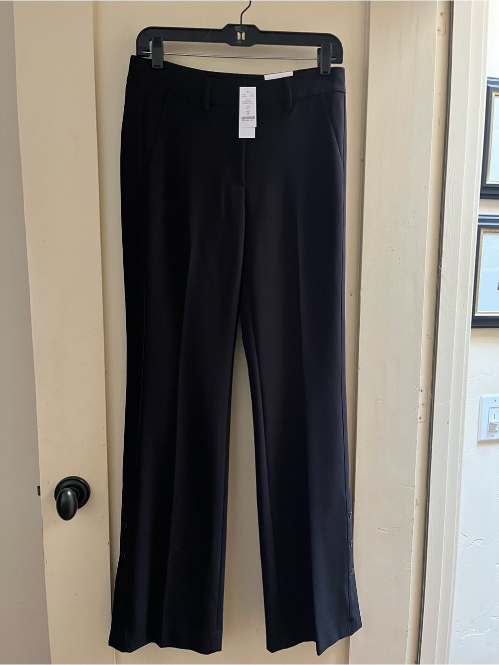 White House Black Market Black Wide-Leg Trousers